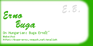 erno buga business card